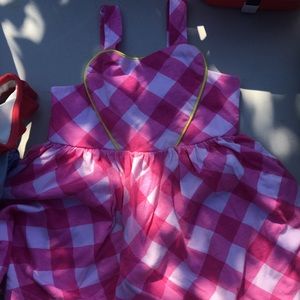 Pink gingham dress